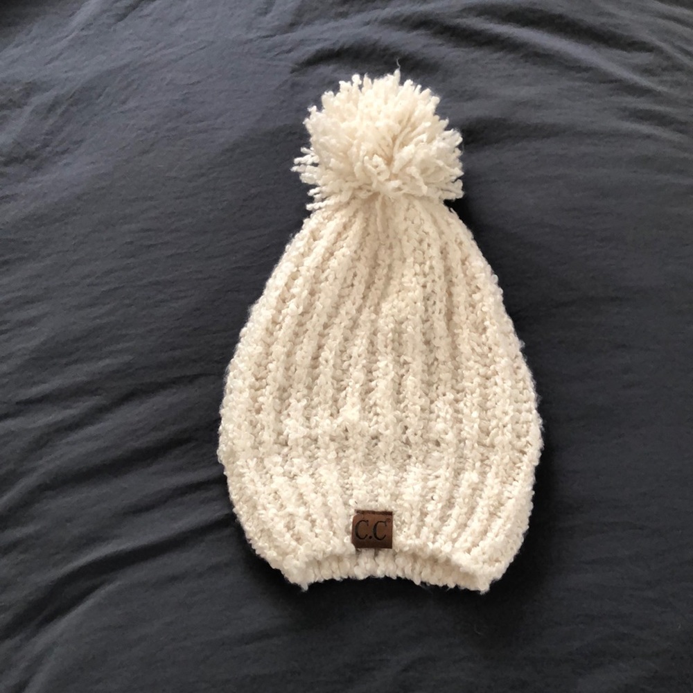 White beanie